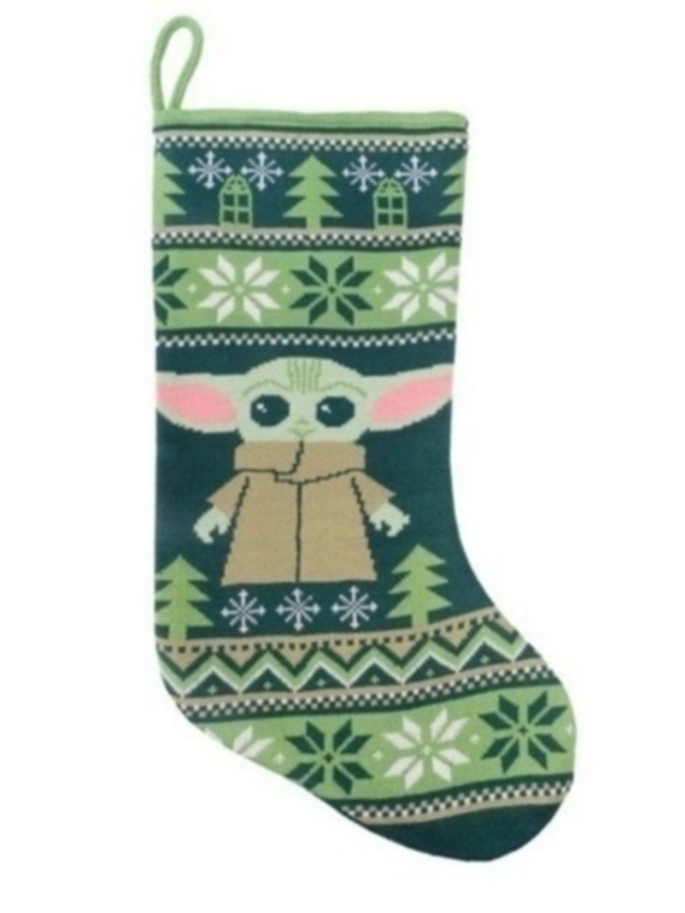 Disney Star Wars  Grogu Christmas Sweater Knit  Stocking